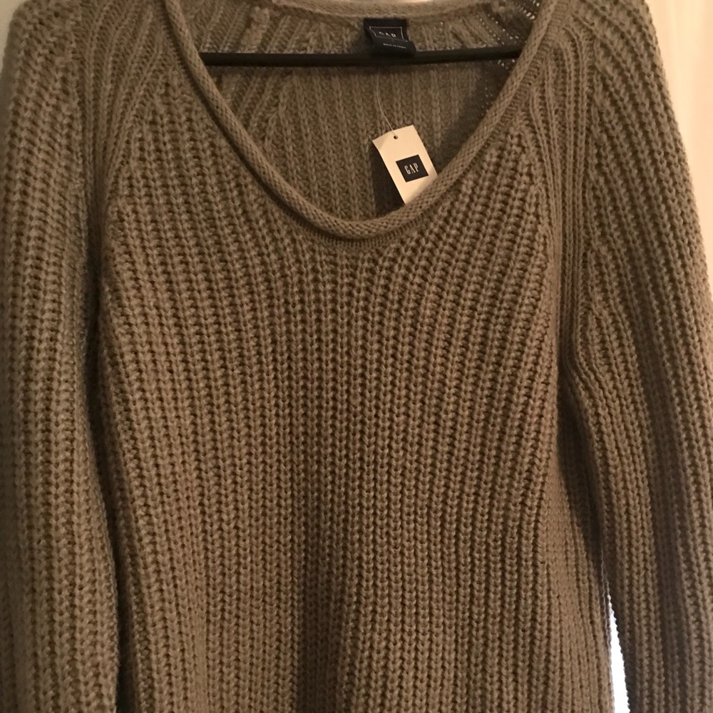 Grey knit sweater